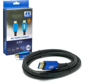 Resim Seenergy HDMI Kablosu Gold 2.0V 2k 4K Hdtv 1.5mt SE-015M4K 