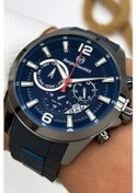 Resim Sergio Tacchini Premium Lüx Erkek Kol Saati Füme Silikon Kordon Stsd001 Füme 
