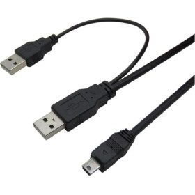 Resim Mena Rise USB Y Giriş Mini 5 Pin HDD Hardisk Kamera Bağlantı Bağlantı 4529 