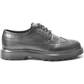 Resim Onlo Ayakkabı Onlo Ayakkabı MN.1096 Hakiki Deri Siyah Bağlı Oxford Erkek Ayakkabı 