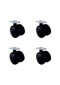 Resim Küçük Plastik Tablalı Teker - 40 Mm Hks101 - 4 Adet Çok Renkli 