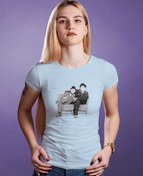Resim Laurel & Hardy Kadın Tişört 