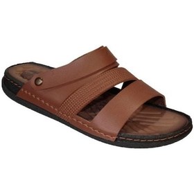 Resim Gezer Erkek Siyah Sandalet Terlik Ortopedik Comfort Tabanlı 