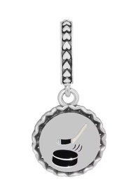 Resim Buz Hokeyi Sallantılı Charm Gümüş 