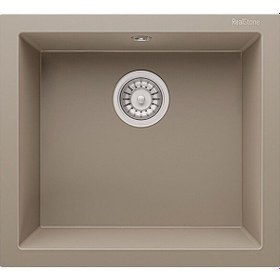 Resim Real Stone K005 Gordion 52 Granit Mutfak Eviye 52 x 47 CM Cappuccino 