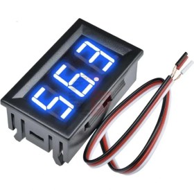 Resim Normadia 0.56 Inç Dijital Mavi Göstergeli 0-30V Voltmetre, 3 Kablolu 