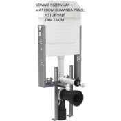 Resim Visam Gömme Rezervuar + Buton+Stop Valf Takım 
