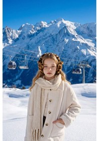 Resim Defacto Kız Çocuk Uzun Kollu Pelüş Gömlek F3383a825wner233 Ekru-er233 