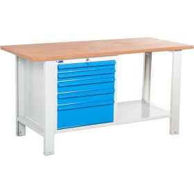 Resim starçelik Atölye Çalışma Tezgahı (1600x720x830-930 mm) 