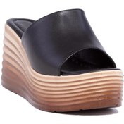Resim Dagoster DZA07-759903 Siyah Platform Dolgu Topuklu Kadın Terlik 