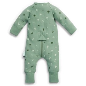 Resim ErgoPouch Organik Pamuklu Patikli Pijama Tulum 1.0 TOG Sweet Orchard Yeşil - Yeşil / 3 Yaş 
