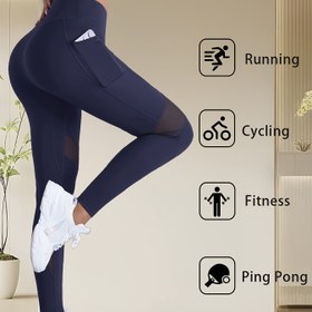 Resim Kadınların Kalça Kaldırıcı ve Yan Cebi Olan Yüksek Bel Yoga Taytı - Yüksek Esneklik, İnce Kesim, Düz Yeşil, Egzersizler, Yoga ve Günlük Giyim için Yüksek Esneklikli Kumaş, Yoga Pantolonu, Egzersiz Taytı, Şık Spor Tasarımı, Rahat Uygunluk 