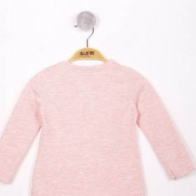 Resim Toontoy Kids Toontoy Kız Çocuk Flower Baskılı T-shirt Pembe Melanj 