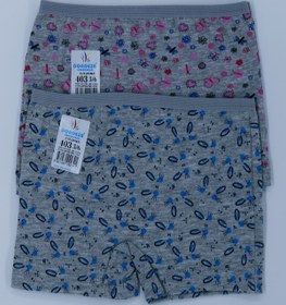 Resim Dondeza Kız Çocuk Baskılı Likralı Ikili Boxer 