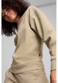 Resim Puma Better Essentıals Crew Fl Bej Kadın Sweatshirt 000000000102040018 Bej 