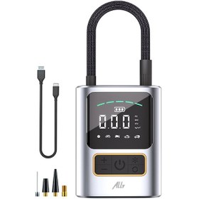 Resim Ally St-5528 Dijital Basınç Göstergeli Oto Lastik Şişirme Pompası Hava Kompresörü 