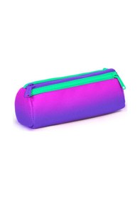 Resim Coral High Kids Pembe Mor Renk Geçişli Üç Bölmeli Kalem Çantası 22062 