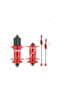 Resim Bike Sky Hassn's Pro 7 32h Kırmızı Ön-arka Jant Göbek Takımı, Göbek Seti 