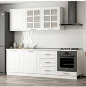 Resim Minar 240 Cm Mebran C Mutfak Dolabı Beyaz 240-Mcb3 Beyaz 