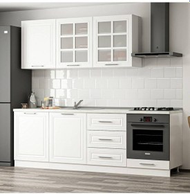 Resim Minar 240 Cm Mebran C Mutfak Dolabı Beyaz 240-Mcb3 Beyaz 