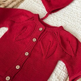 Resim French Model Bebek Hırka & Şapka Takımı - 9-12 ay / Gri 