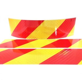 Resim Bant Evi Kamyon Arkası Reflektör Tüvtürk Onaylı Dorse Çekici Arkası Levha 14 cm x 56.5 cm 1 Çift E37 Tüvtürk Uyumlu 
