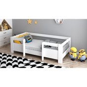 Resim Lullaby Montessori Çocuk Yatak 90x190 Yatak Uyumlu M5-beyaz Karyola 