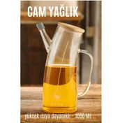 Resim MCreative Yağ Sirke Şişesi Yağlık Borosilikat Cam 1000 ML - Maxora3356-7419 