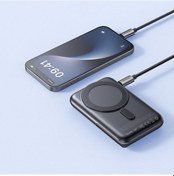 Resim Mcdodo Mc-1511 20w 10000 Mah Katlanabilir Magsafe Powerbank Siyah 