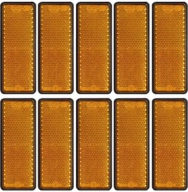 Resim Dashanshop A10a 10'lu Abs Yapışkanlı Reflektör: Römork Kamyon Traktör Sağ 