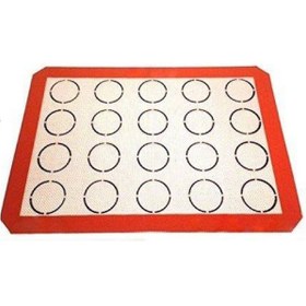 Resim telaşe memuru Makaron Yapıcı Pişirici Mat Hamur Matı Silikon Yıkanabilir 40*30 Cm 