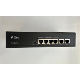 Resim Ttec Nif Bilişim 0665P 4 Port 10/100M PoE 2 Port Gigabit Uplink Tak Çalıştır 65W PoE Switch 