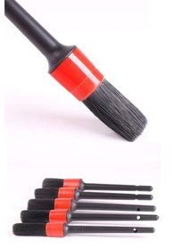 Resim Oto Uyumlu Araç Detaylı Temizlik Fırçası-5+1 Oto Araba Yıkama Klima Temizleme Fırçası-1 Adet Fırça 6 Adet 
