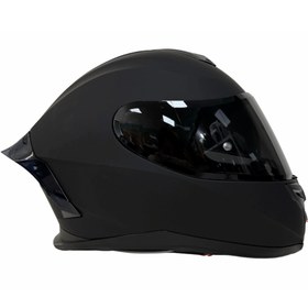 Resim Rivox R1 Mat Siyah Kapalı Kask 