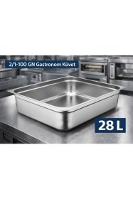 Resim Net Çelik Gastronom Küvet Gn 2/1-100 