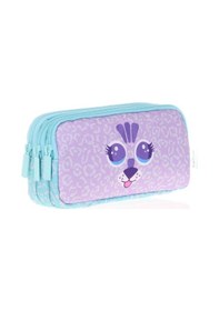 Resim Kaukko Kids&love 3 Bölmeli Kalem Çantası Cute Face Tıger L8119 