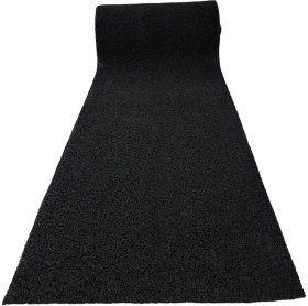 Resim Tbm Plastik Kaydırmaz Kıvırcık Siyah Paspas En: 100CM 