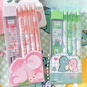 Resim 4 adet 0.5mm Mekanik Kalem Kawaii Otomatik Kalemler 1 Tüp Hb Kurşun Dolumları Kore Kırtasiye Sevimli Kalemler Okul Ofis Basın Kalemleri Ofis Malzemeleri ve Aksesuarları 
