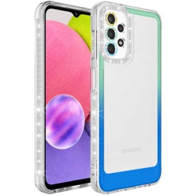 Resim ZM STORE Galaxy A53 5g Kılıf Simli Ve Renk Geçiş Tasarımlı Lens Korumalı Park Kapak 