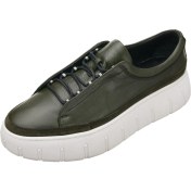 Resim Costo Shoes CK03 Haki Deri Büyük Numara Erkek Spor Ayakkabısı Rahat Geniş Kalıp Şık 