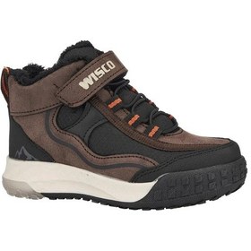 Resim Erkek Çocuk İçi Tüylü Işıklı Suya Dayanıklı Bot Kahve 