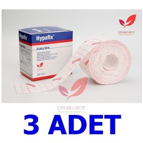 Resim Hypafix Hipoalerjenik Şerit Flaster Sargı Tutucu Bant 5 CM x 10 M 3 Adet 
