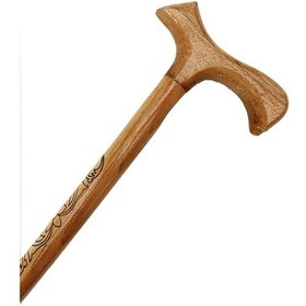 Resim Kayın Gürgen Ağacından Ahşap Baston 