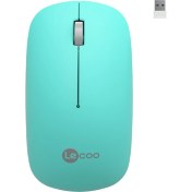Resim Lecoo WS214 Kablosuz 1200DPI 3 Tuşlu Optik Mouse Turkuaz 