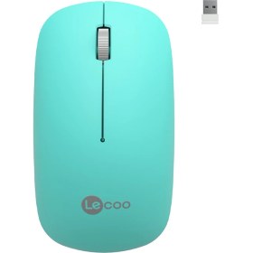 Resim Lecoo WS214 Kablosuz 1200DPI 3 Tuşlu Optik Mouse Turkuaz 