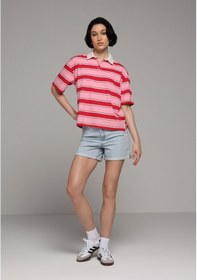 Resim Colin's Colins Mom Fit Yüksel Bel Düz Kadın Bleach İndigo Denim Jean Şort Cl1081445 Q1.v1 Dn45072 