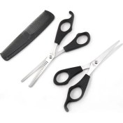 Resim Çok Renkli Kuaför Seti: Saç Makası, Tarak ve Hediye 3'lü Kombinasyon 