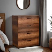 Resim Adore Trendline 4 Çekmeceli Şifonyer - Oslo Ceviz 