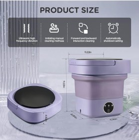 Resim Sellwell  Mini Taşınabilir Mini Çamaşır Makinesi 