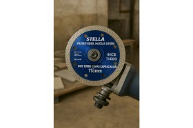 Resim STELLA PROFESYONEL HASSAS KESİM İNCE TURBO ELMAS ÇAPRAZ KESİM FAYANS KESİCİ 115MM 